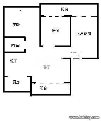 厨房旁边入户花园想改房间