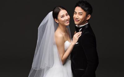 李茂弦子婚纱照写真宽屏壁纸3