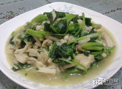 香菇白菜菠菜的做法