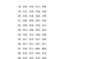 五行属金的名字
