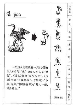 焦|焦拼音|焦怎么读|焦部首|焦意思-加字丫