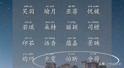 安取名字女孩名字