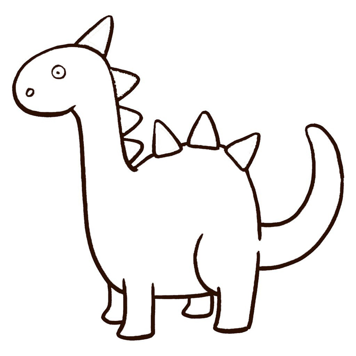 复杂恐龙怎么画