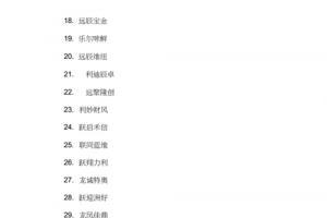 两个字的公司名字大全