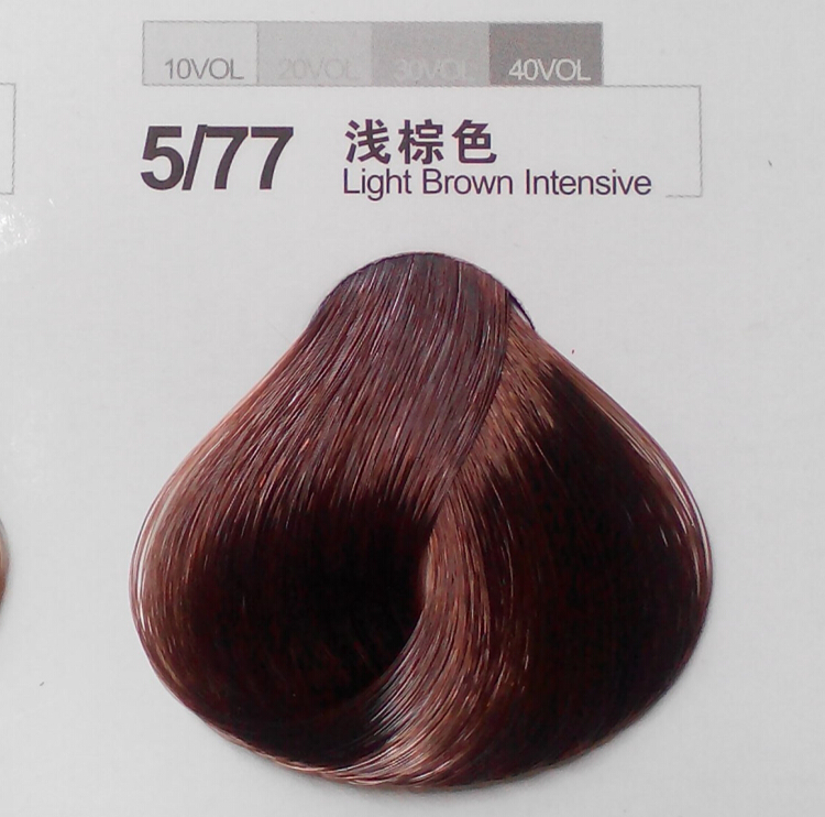 棕褐色染发