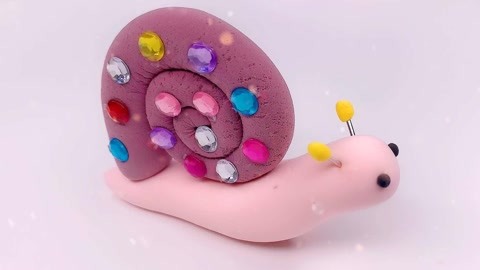 蜗牛用彩泥怎么做