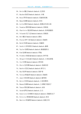高冷英文名女