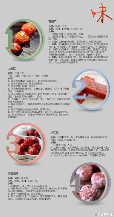 山楂类食品制作方法