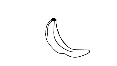 儿童香蕉皮怎么画