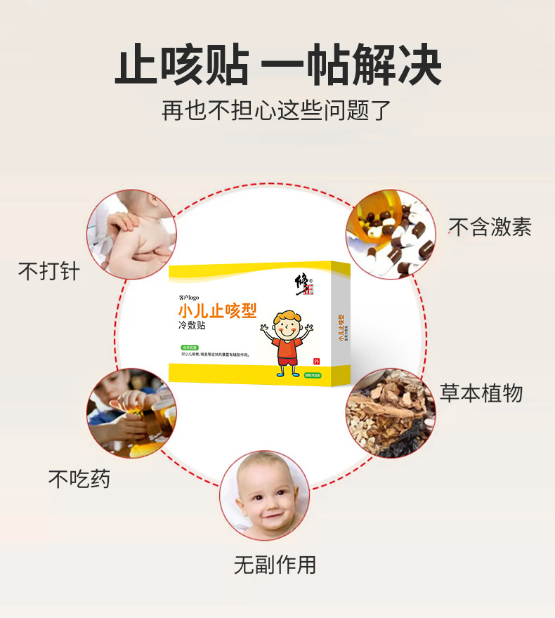 小儿咳嗽贴贴哪个位置
