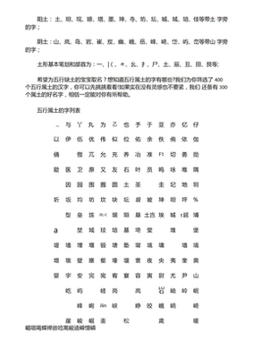 城在五行中属什么