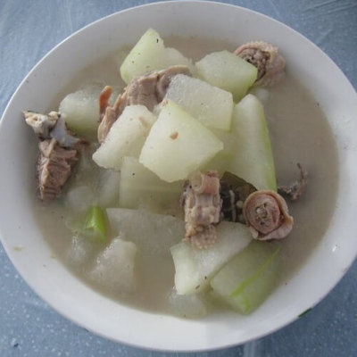 鲜香菇冬瓜炖鸡肉