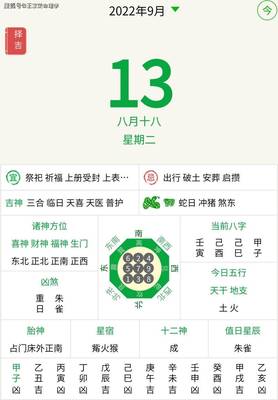 今日运势方位