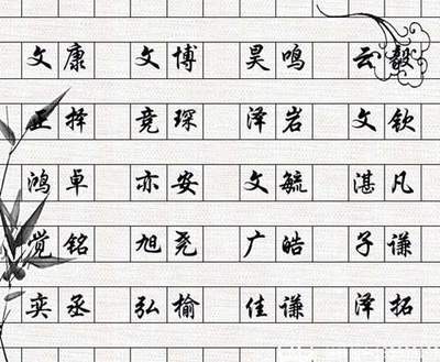 取名两个字