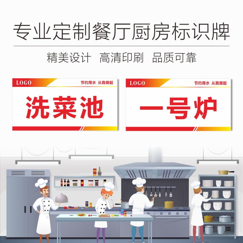 厨房一冲二洗三消毒