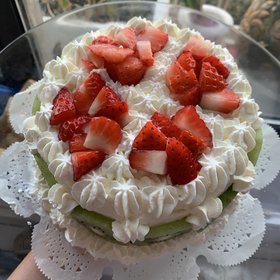 好看的鲜奶蛋糕图片