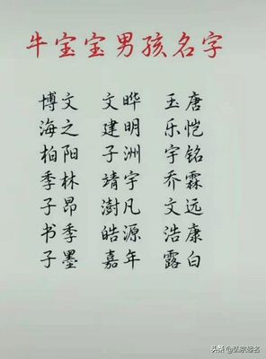 带诗的男孩名字