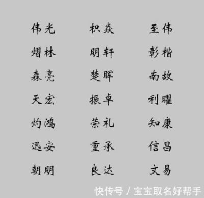 熠字取名