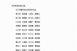 两个字的公司名字大全