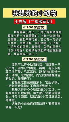 有趣的小白兔作文150字作文怎么写