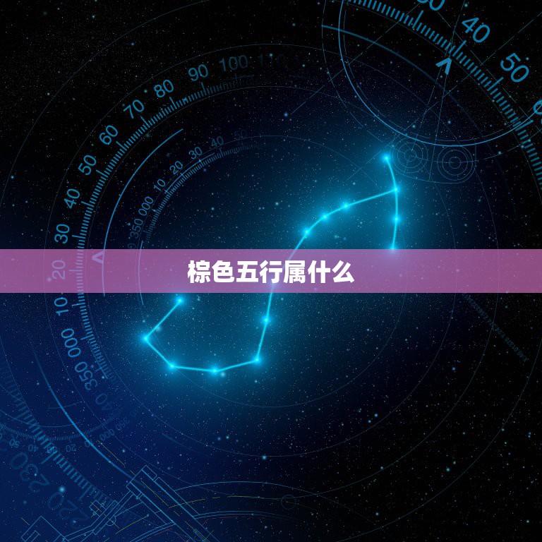 棕色五行属什么