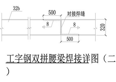 工字型鋼梁設(shè)計詳圖大全（工字鋼梁施工圖下載資源）