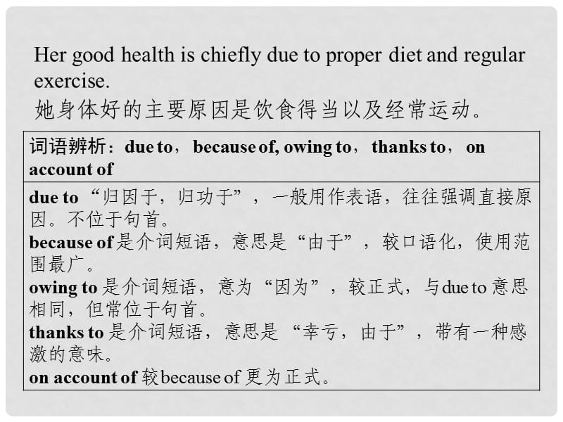 due to 可以放句首吗
