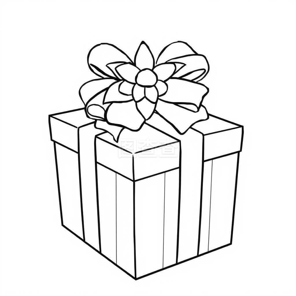 礼物盒简笔画
