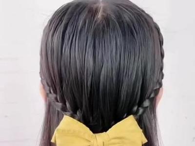 小学生发型女生长发