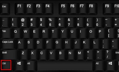 电脑ctrl键坏了