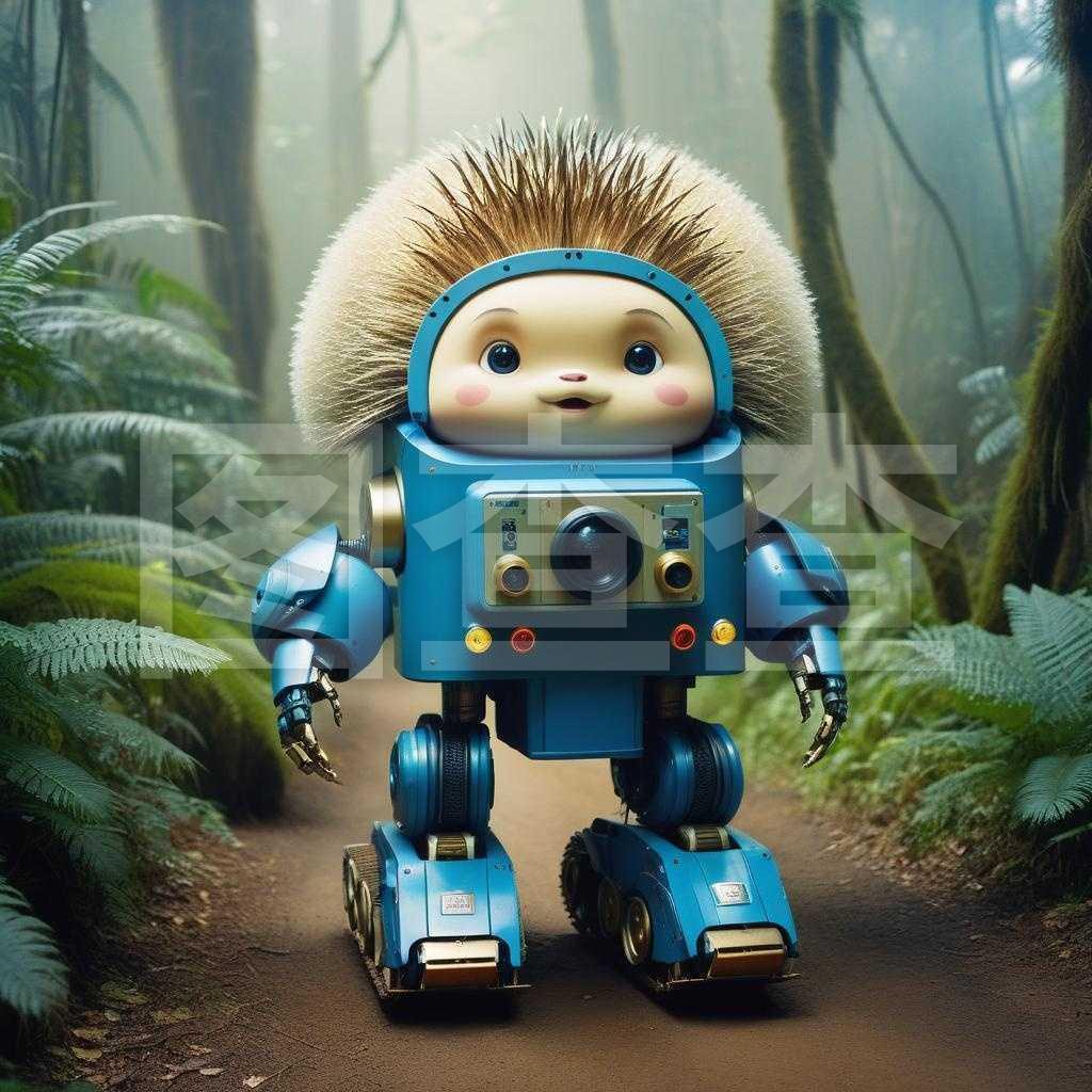 巨型刺猬机器人森林冒险