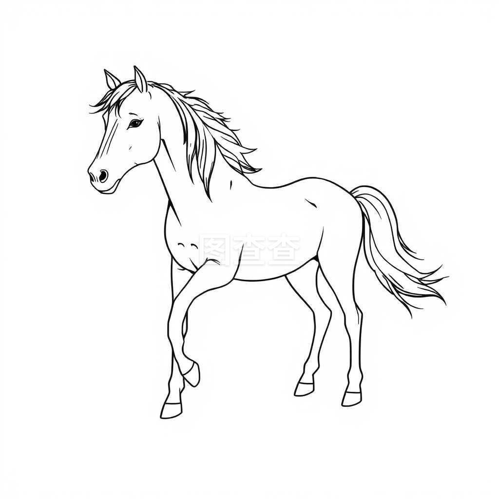 马的简笔画图片大全