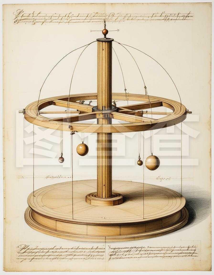 达芬奇木永动机设计图